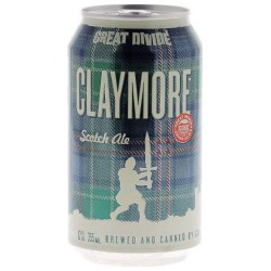 GREAT DIVIDE CLAYMORE SCOTCH ALE 35.5CL CAN