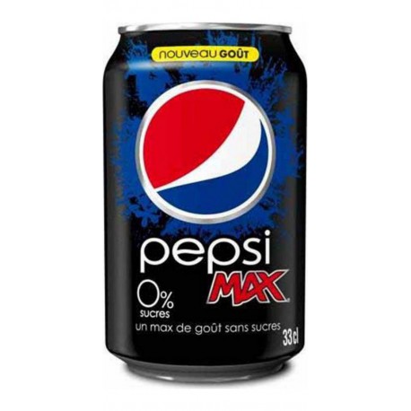 Pepsi Max 33cl (lot de 4 packs de 6 soit 24 canettes)