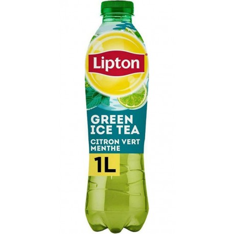 Lipton Boisson au thé vert saveur citron vert & menthe 1 L