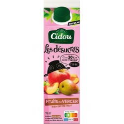 Cidou Jus fruits du verger désucré 1L