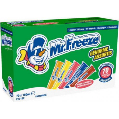 Mr.Freeze "Génorme Assortis" 150ml (70 bâtons glacés)