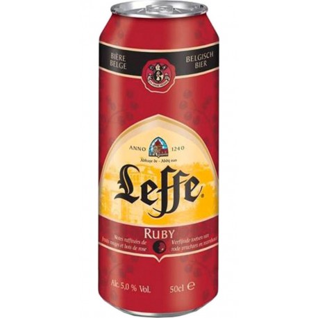 Leffe Ruby 50cl (lot de 12 canettes)