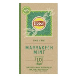 Lipton Infusion Thé Vert Marrakech Mint Nespresso x10