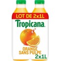 Tropicana Jus d'orange sans pulpe 2 x 1L