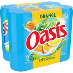 Oasis Boisson à l'eau de source orange 6 x 33cl