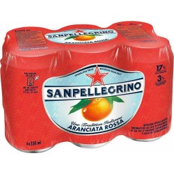 San Pellegrino Eau gazeuse aromatisée aranciata rossa 6 x 33 cl