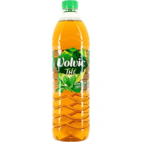 Volvic Thé Vert Menthe 1,5L (lot de 12 bouteilles)