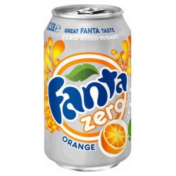 Fanta Orange Zéro 33cl x6 (lot de 4 soit 24 canettes)