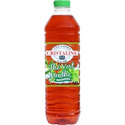 Cristaline Thé Vert Menthe 1,5L (lot de 12)