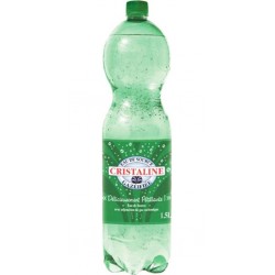 Cristaline Gazéifiée 1,5L (lot de 12 bouteilles)