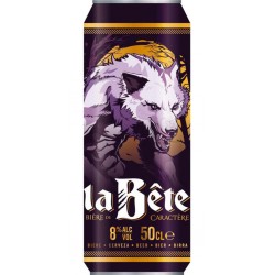 La Bête Ambrée 8%vol 50cl (pack de 12 canettes)