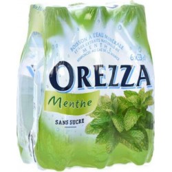Eau gazeuse Orezza Menthe 6x33cl