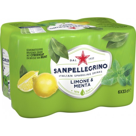 San Pellegrino Limone & Menta 33cl (pack de 6)