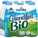 CANDIA Grandlait lait demi-écrémé bio UHT 6x1L
