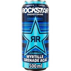 ROCKSTAR Boisson énergisante Myrtille grenade acaï 50cl