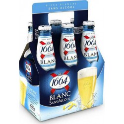 Kronenbourg 1664 Bière blanche sans alcool 0.4% 6 x 25 cl 0.4%vol. (pack de 6)