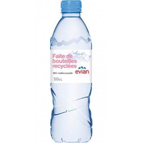 EVIAN Eau minérale naturelle 50cl RPET