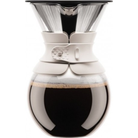 Bodum pourover cafetière, filtre permanent maille inox, 8 tasses, 1.0 l 11571-913S