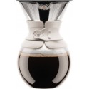 Bodum pourover cafetière, filtre permanent maille inox, 8 tasses, 1.0 l 11571-913S