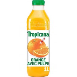 TROPICANA Jus d'orange avec pulpe PET 1L