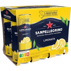 SAN PELLEGRINO Boisson gazeuse aromatisée Citron Limonata 33cl (pack de 6)