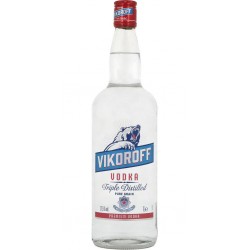 VODKA 37.5%V VIKOROFF CRF 1L