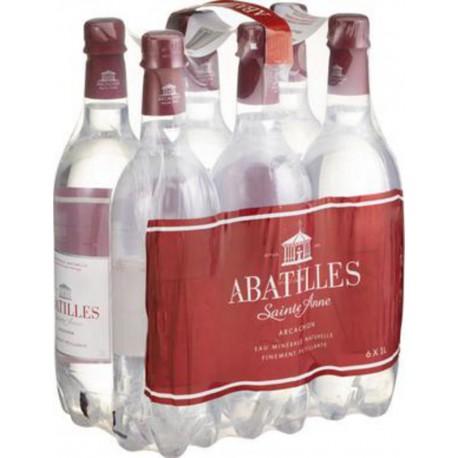 Eau gazeuse Abatilles Fines bulles 1L (pack de 6)
