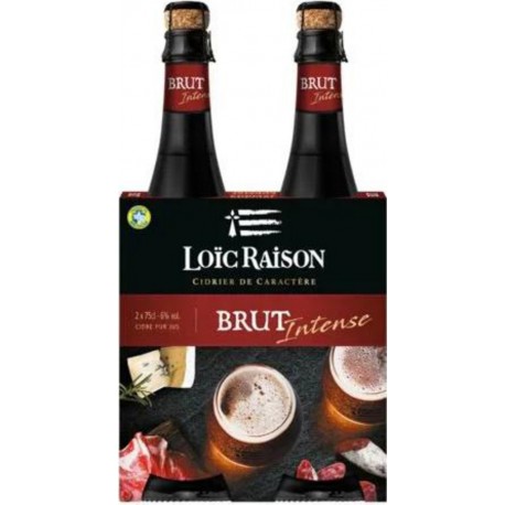 LOIC RAISON Cidre Loïc Raison Brut Intense 2x75cl (pack de 2)