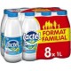 Lait Lactel Vitamine D demi-écrémé 1L (pack de 8)