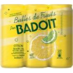BADOIT Eau Gazeuse Aromatisée Citron Citron Vert 6x33cL (pack de 6)