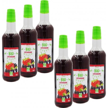 AGIDRA Sirop De Grenadine Bio France Bouteille 50cl