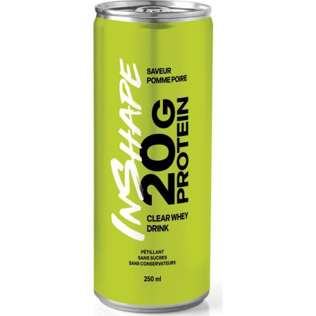 INSHAPE NUTRITION Boisson Pétillante Clear Whey Saveur Pomme Poire INSHAPE NUTRITION