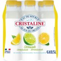 Eau de source Cristaline Jus citronnade 50cl (pack de 6)