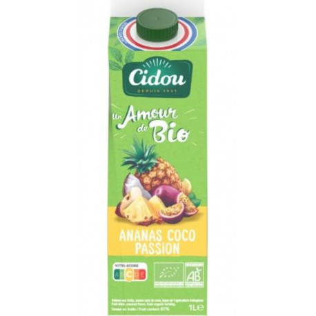 CIDOU Nectar Ananas Coco Passion Bio CIDOU