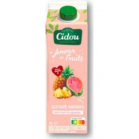 CIDOU Nectar Goyave Ananas Sans Sucres Ajoutés CIDOU