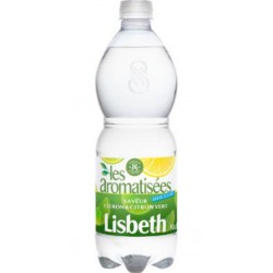LISBETH Eau Gazeuse Aromatisée Citron et Citron Vert Sans Sucres LISBETH
