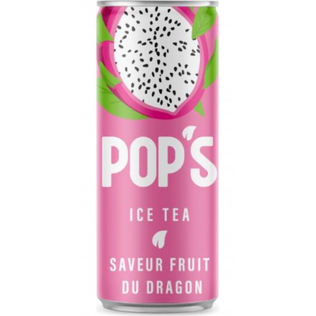 POP'S Ice Tea Saveur Fruit du Dragon