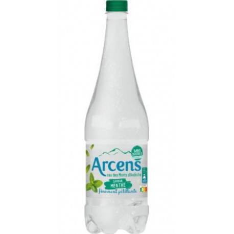 ARCENS Eau Pétillante Aromatisée Menthe Sans Sucres