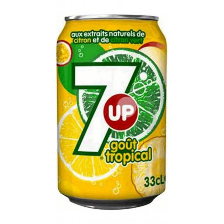 7up Tropical 33cl (pack de 24)